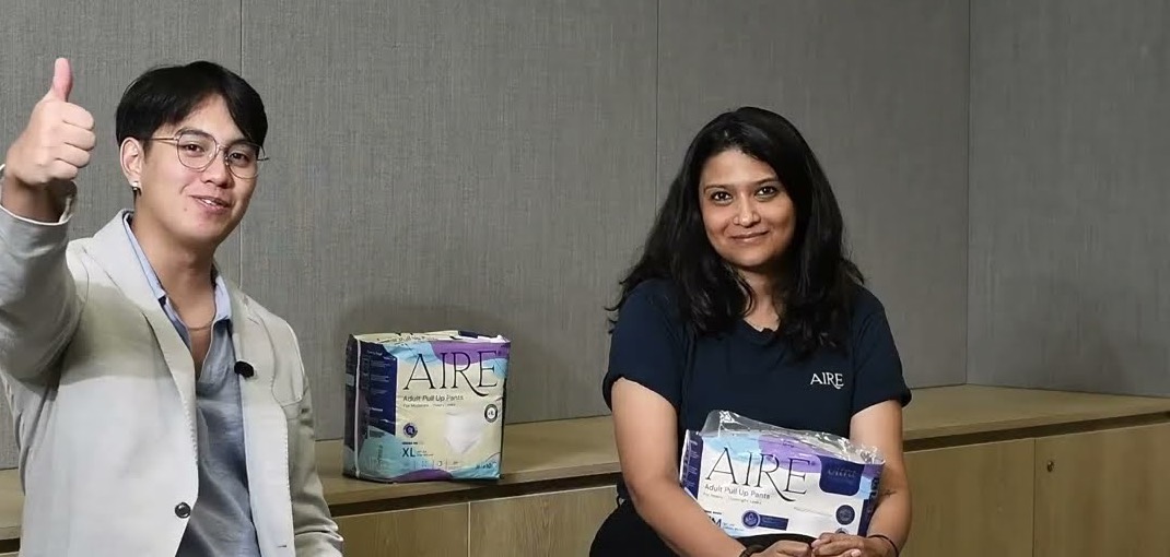 Nivedita Venkateish and Jay of Aire, filmed for the Purands customer story