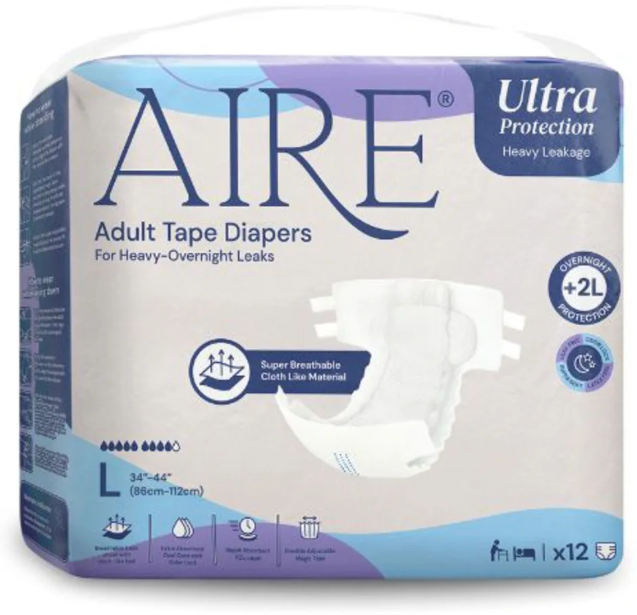 Aire Adult Tape Diapers pack